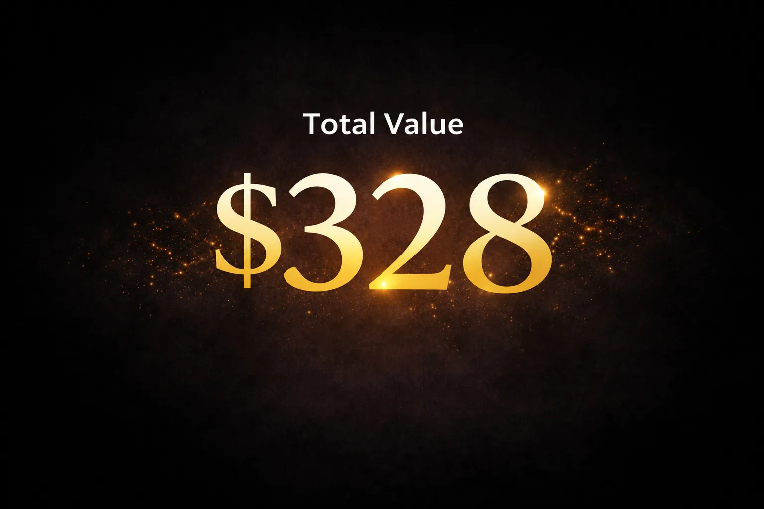 Total value: $328